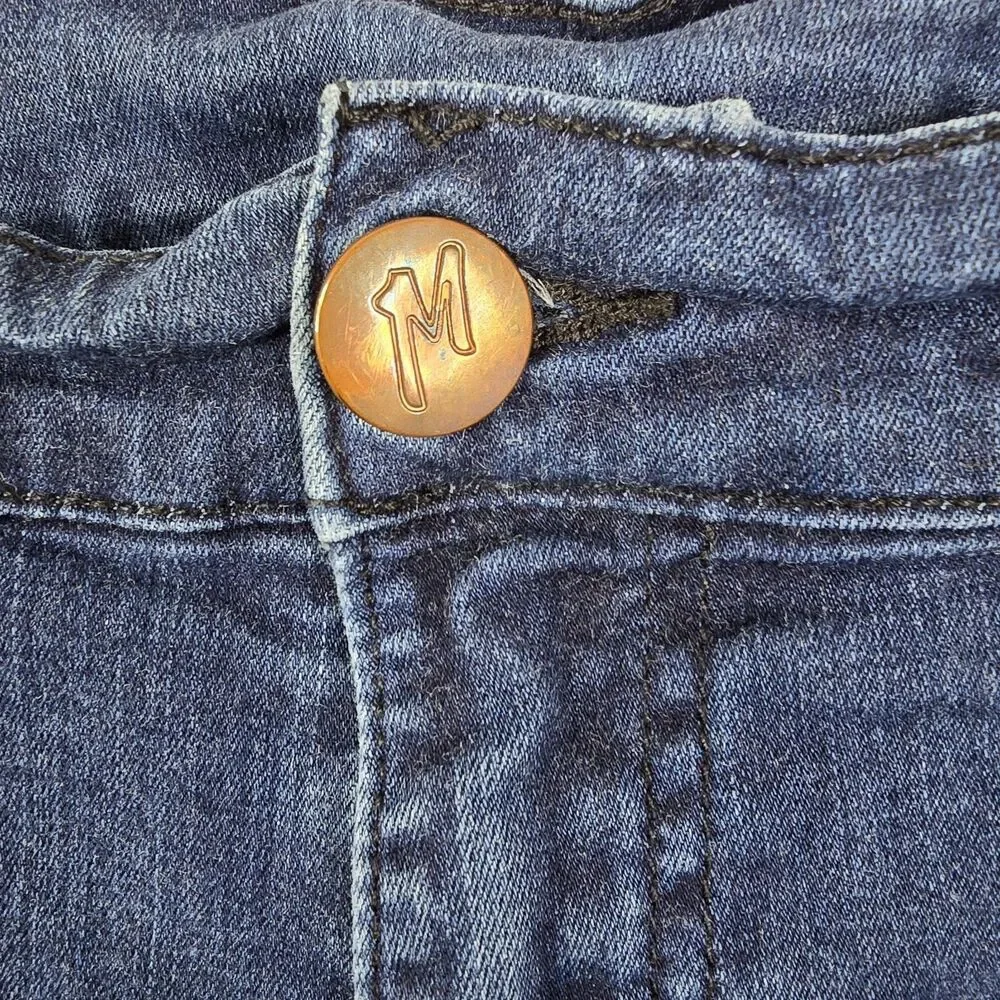 Mugsy Jeans Mens Slim Straight Dark Wash Jeans 32x28